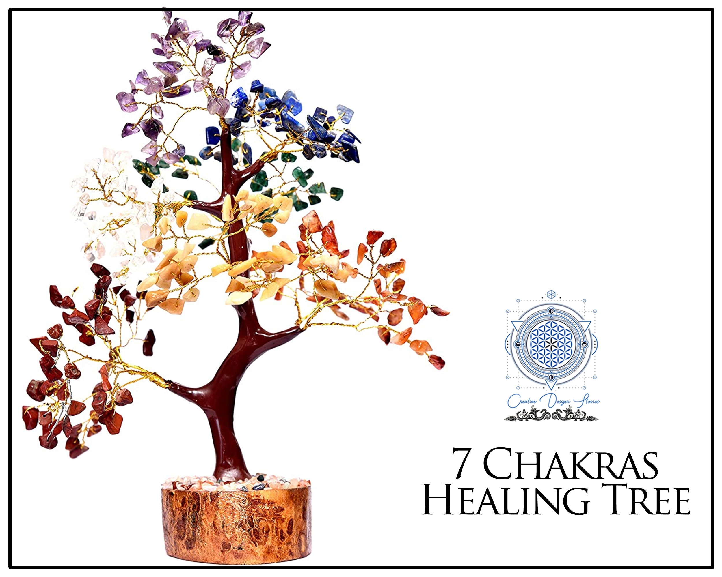 7 Chakra Meditation Reiki Tree Healing Tree Seven Chakra Tree Etsy