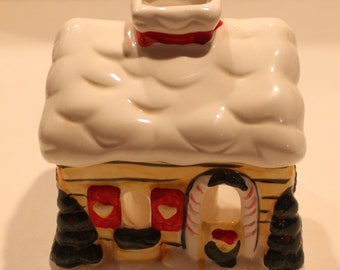 Vintage Jasco Home For The Holidays Candle-Lighted House