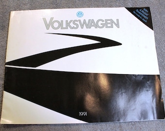 Vintage 1991 Volkswagen Auto Show Folleto: Fahrvergnugen
