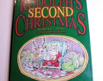 Vintage Rudolph's Second Christmas Hardcover Book