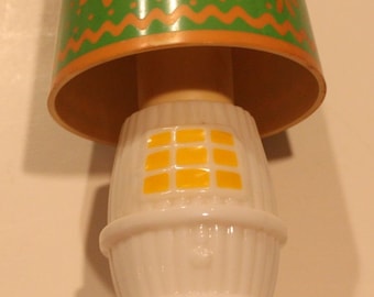 Vintage Avon Country Charm Wood Stove Lamp Bottle/Decanter