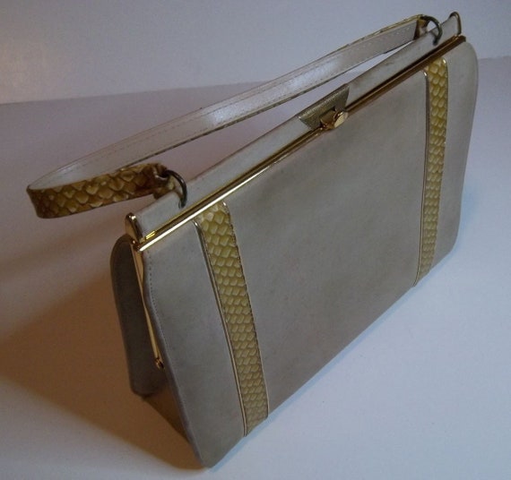 Vintage Elbief Kelly Evening Handbag 1950s Rare a… - image 1