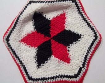 Vintage Handmade Crocheted Trivet