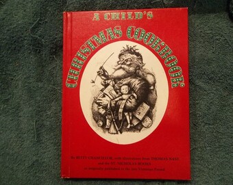 Vintage Rare A Child's Christmas Cookbook in Hardcover