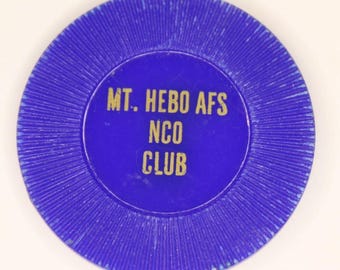 Ficha de póquer de 10 dólares del NCO Club