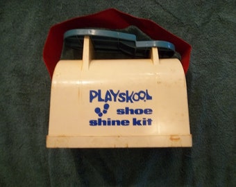 Vintage Playskool Toy Shoe Shine Kit 1975 No Accessories