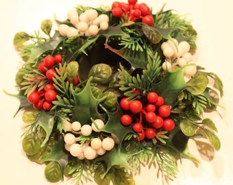 Vintage Plastic Wreath Candle Base/Holder