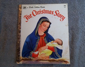 Vintage The Christmas Story A Little Golden Book