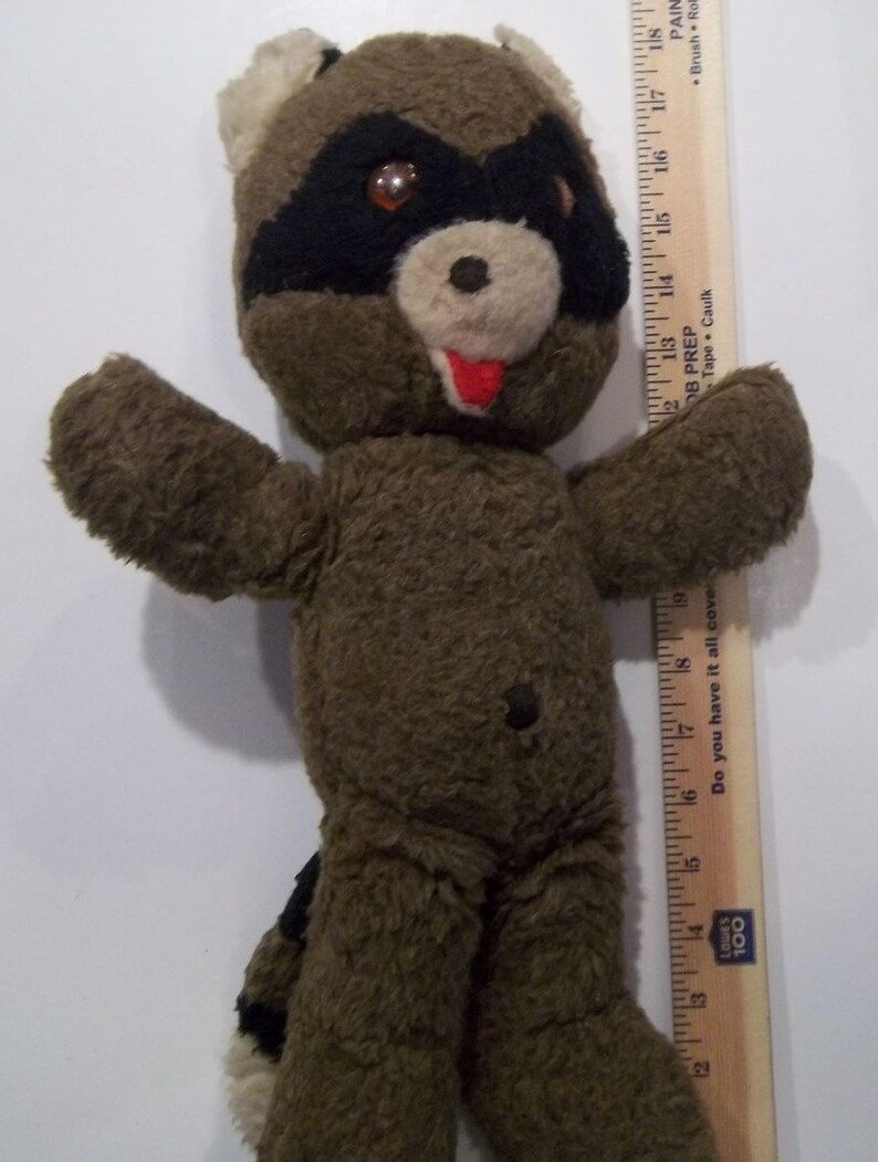 Vintage Animal Fair Inc. Stuffed Raccoon Etsy