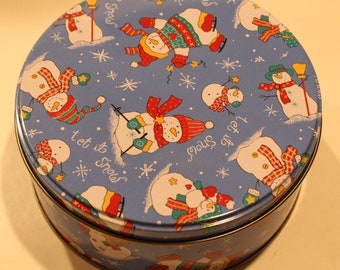 Vintage Let It Snow Holiday Tin from JoAnn Fabrics