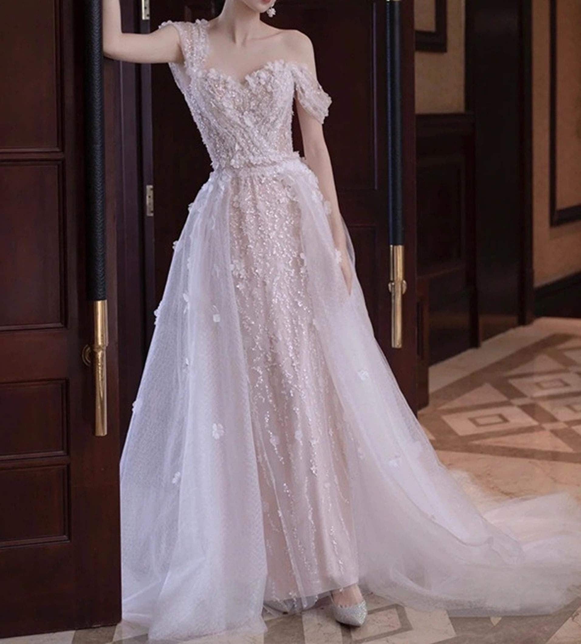 White Prom Dress Etsy UK