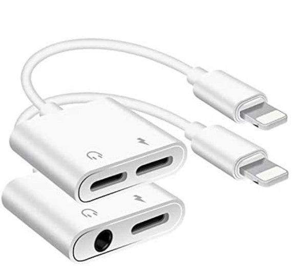 2PACK [apple Mfi Certified] iPhone Adapter Splitter, in