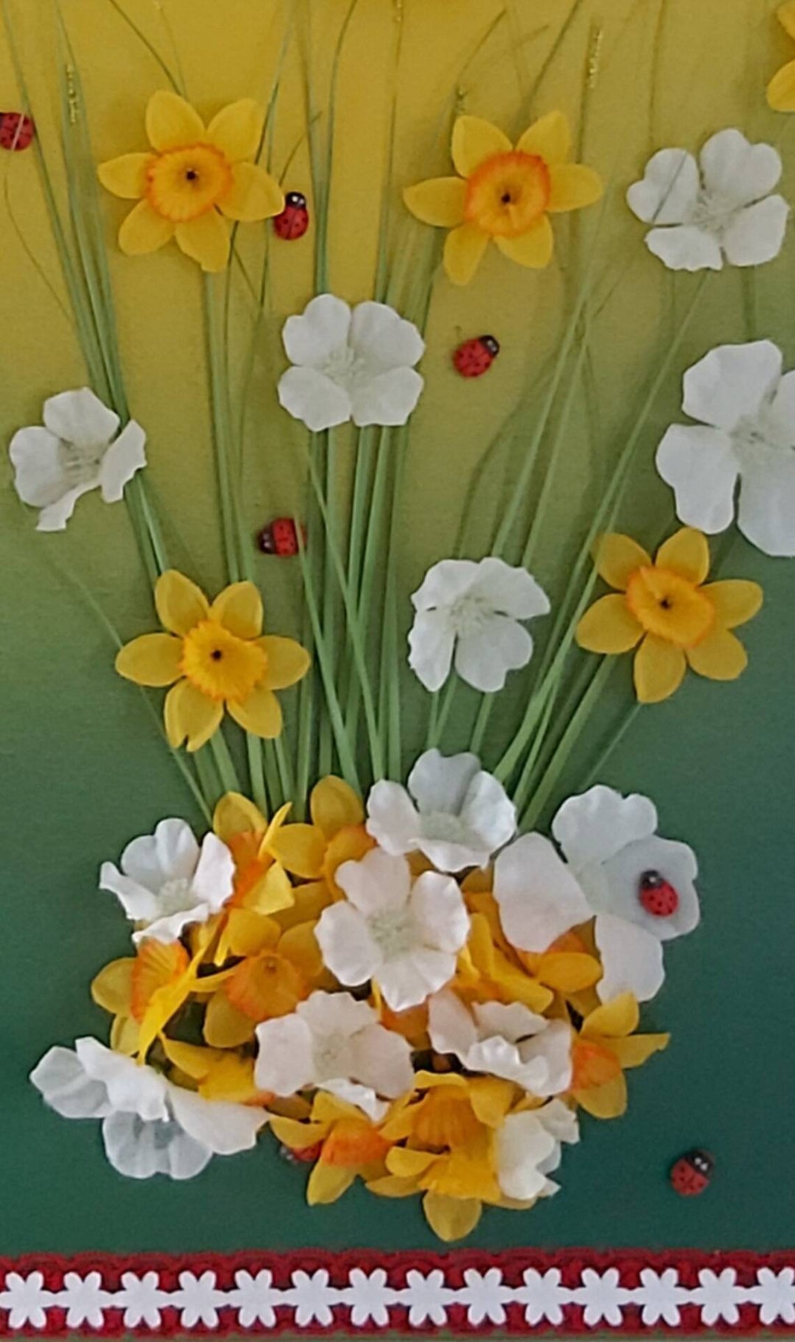 Ladybird Garden canvas picture wall decor | Etsy