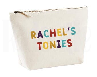 Personalised Childrens Tonies/ Sensory Toy Canvas Zipped Bag