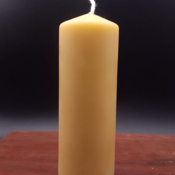Vela pilar de cera de abelha pura