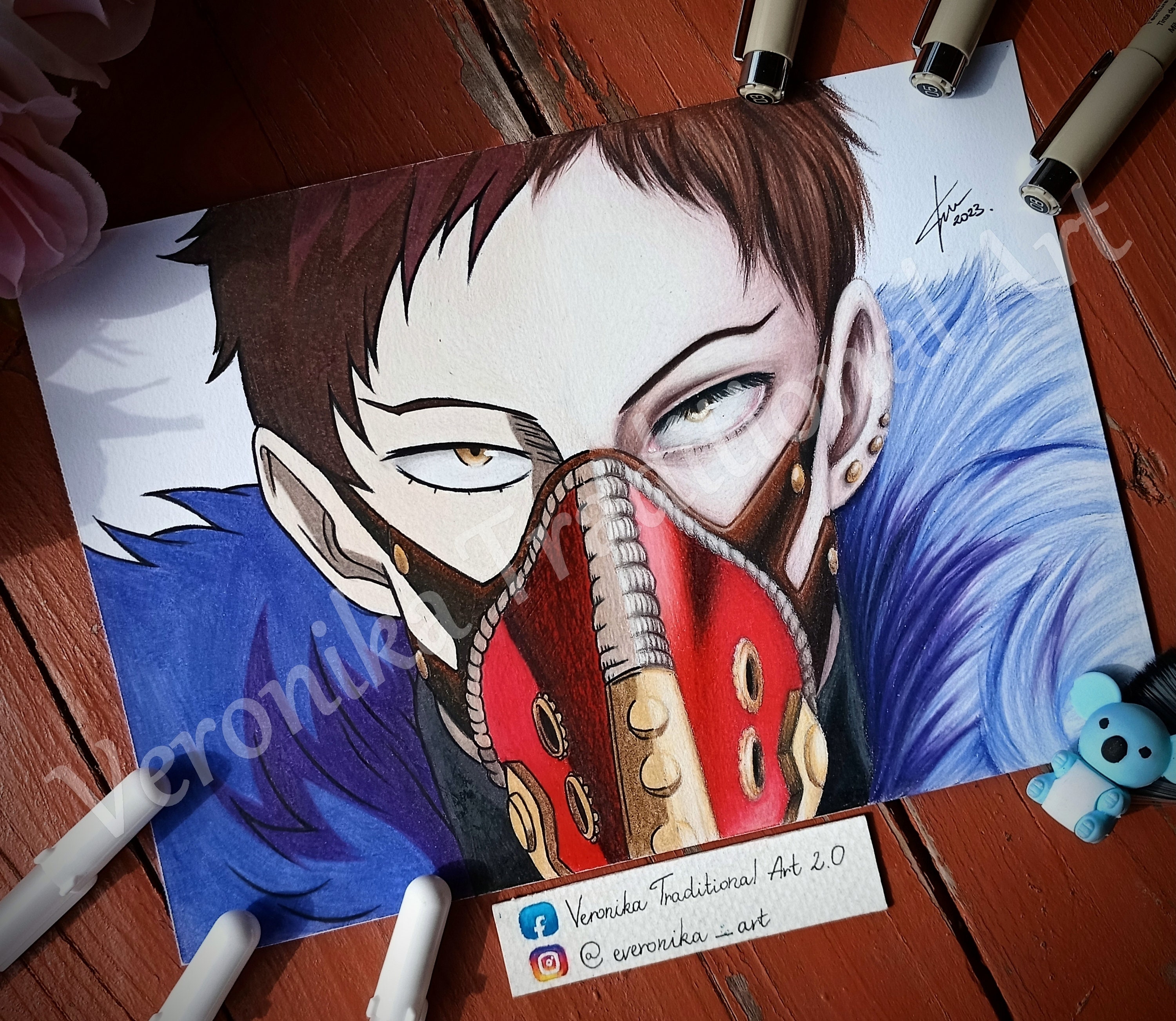 Anime Colored Pencil Drawing Realistic as a PRINT Demon Pillar -  Hong  Kong