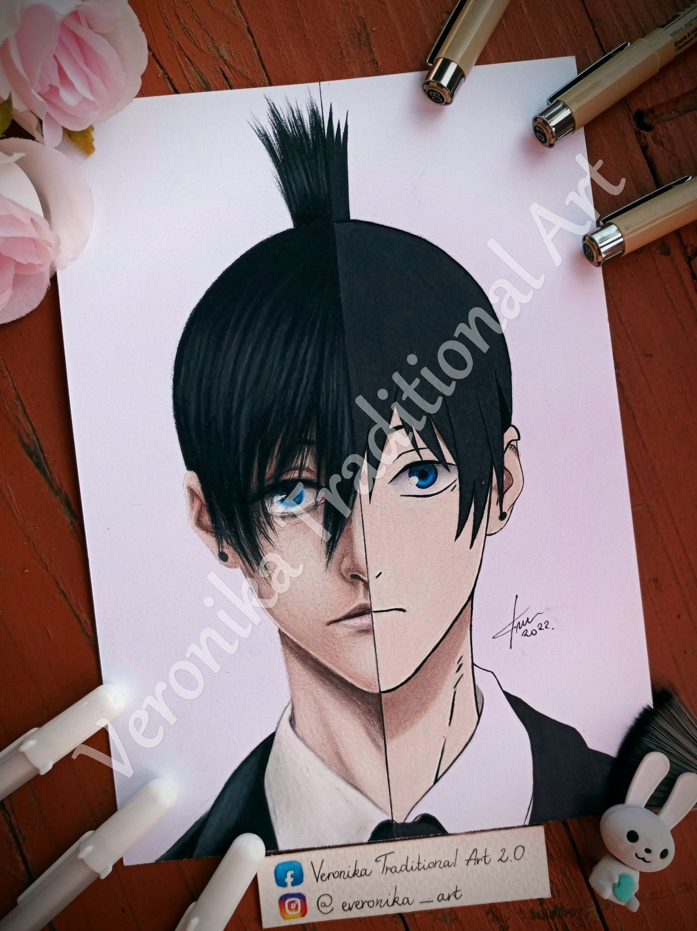 Colored Pencil Style Anime Drawing  ArtistsClients