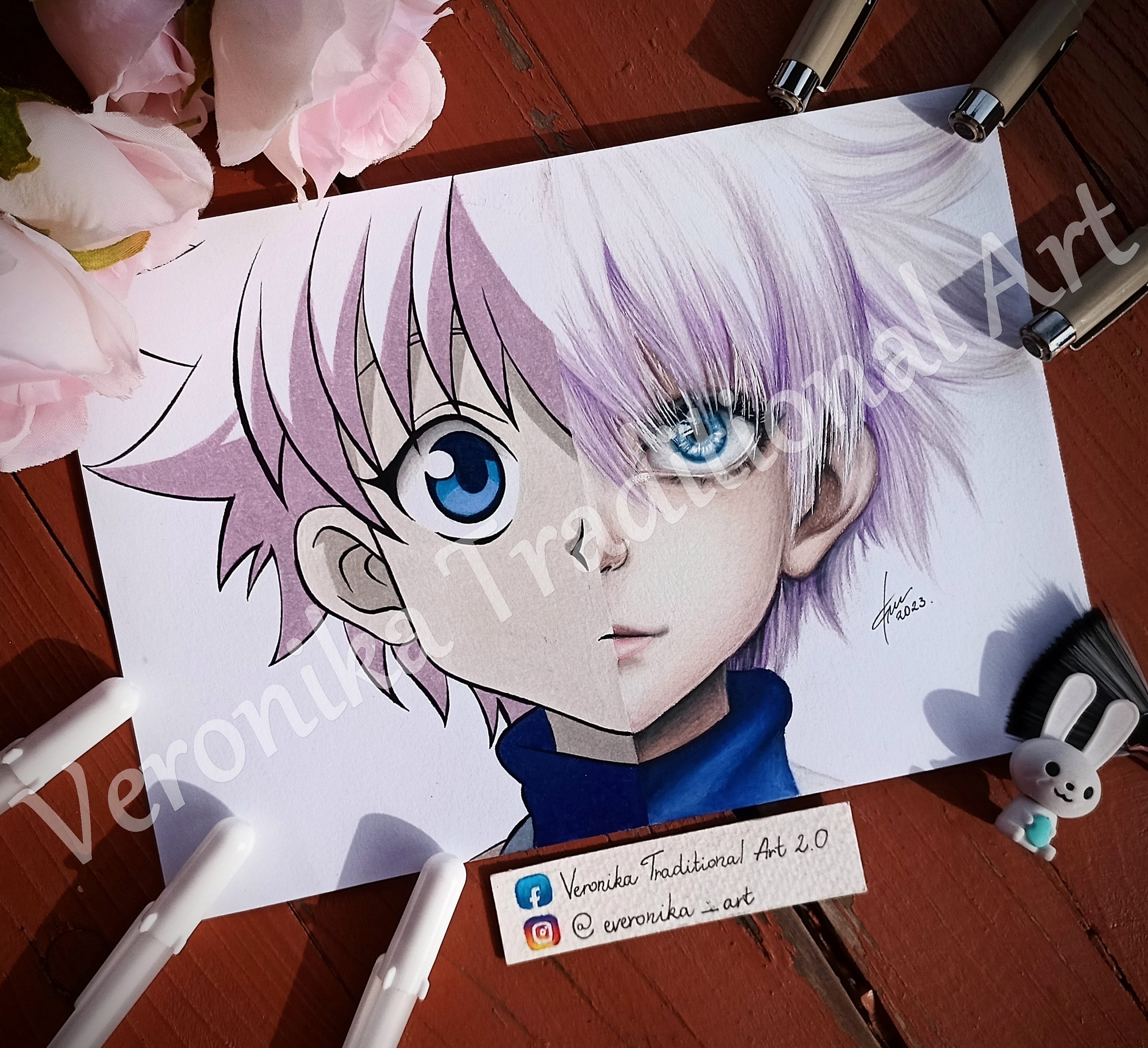 Hunter X Hunter Anime Killua Zoldyck Art Print Poster 12x18