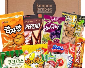 snoepdoos | Korea-doos | Kennismakingsdoos met 14 populaire snoepjes uit Korea
