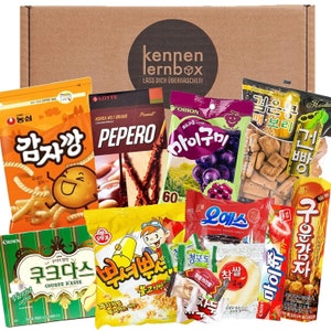 Süßigkeitenbox | Korea Box | Kennenlernbox mit 14 beliebten Süßigkeiten aus Korea