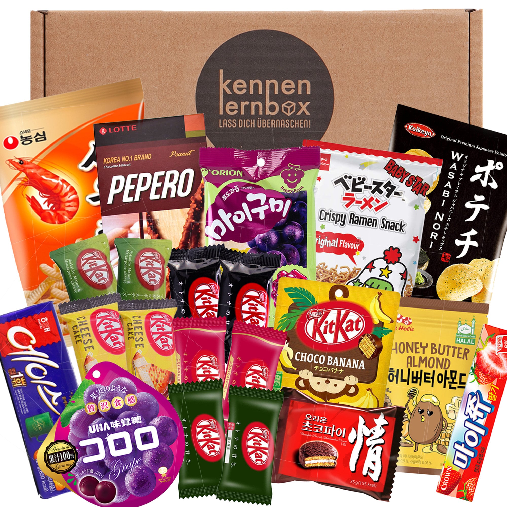 Asia Mix | Introductory Box With 21 Popular Sweets From Korea and