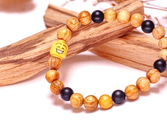 LEGO® Minifigure Head • with Palo Santo sustainable & certified • Onyx • spiritual • handmade