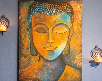 Buddha Image Acrylic Painting
