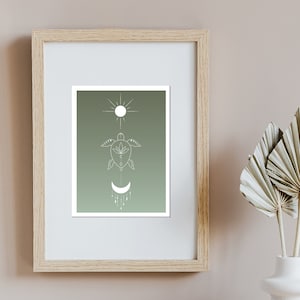 Art Print - The Wise Turtle, Fine Art Print, Hahnemühle Paper