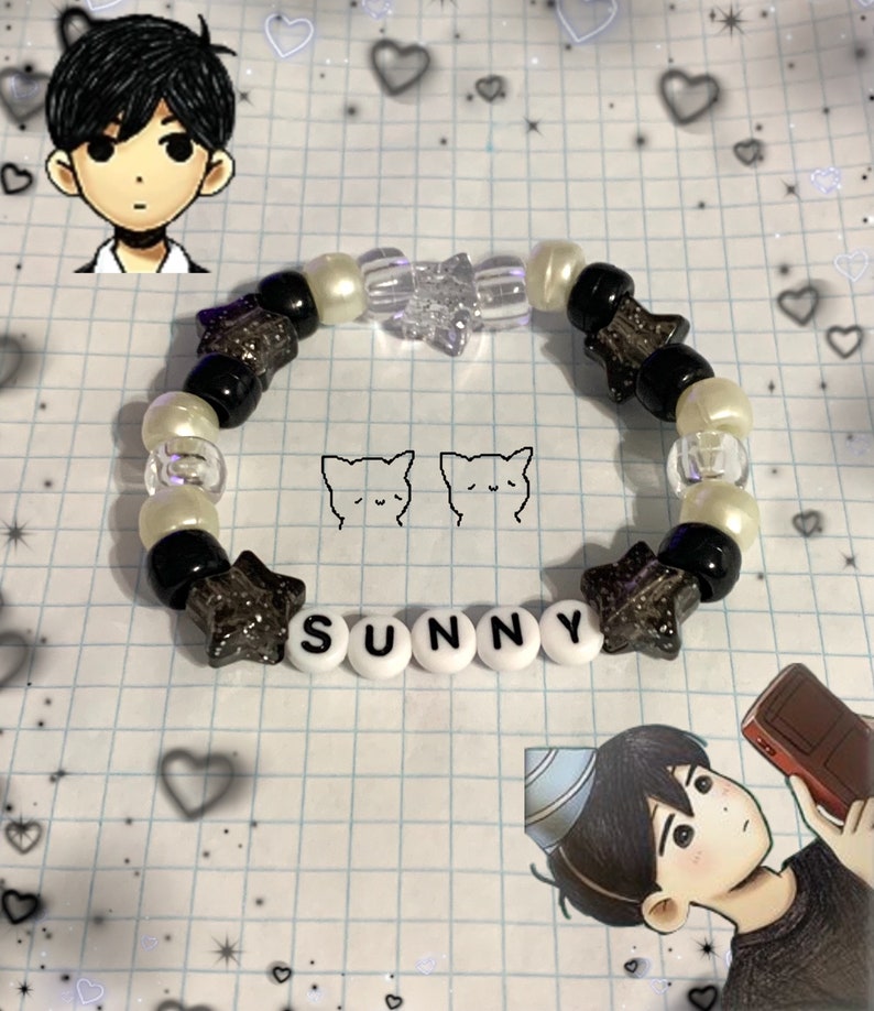 Omori inspired Kandi bracelets // Slight spoilers on last slide!! 