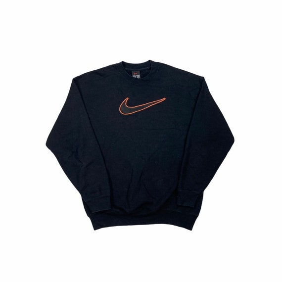 Vintage Black Nike Big Tick Sweatshirt S | Etsy
