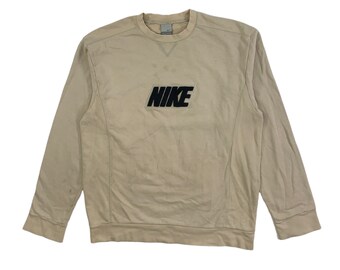 nike sweatshirt vintage 90s beige