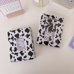 Kpop Photocard Binder Cow Print | Album photo | | de carte d’album Collect Book (64 emplacements)