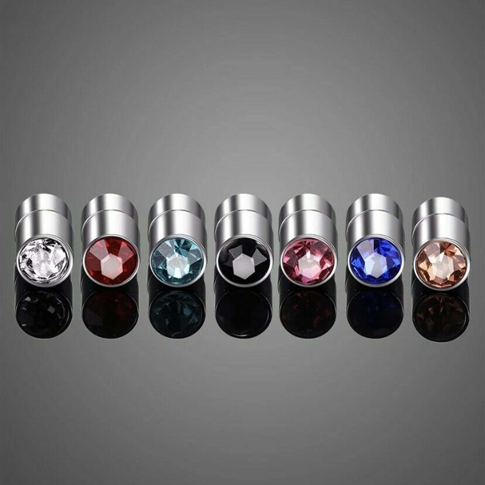 Unisex NonPiercing Ear Stud Fake Earrings Men Etsy