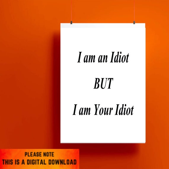 you are an idiot! (lyrics) 