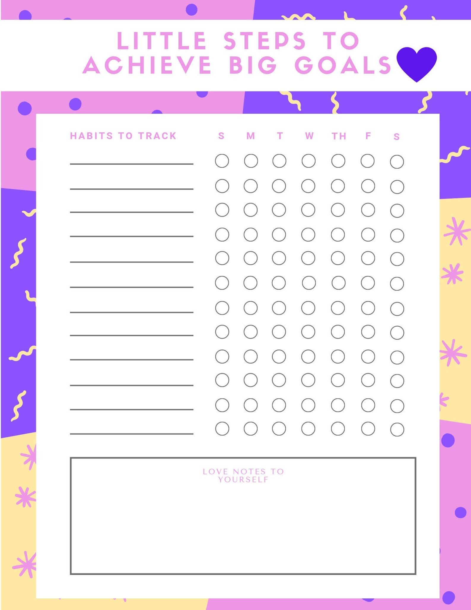 Cute Daily Habit Tracker INSTANT DIGITAL DOWNLOAD Etsy cute-daily-habit-tracker-instant-digital-download-etsy
