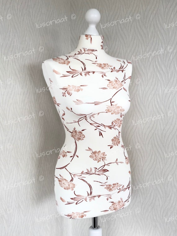 Mannequin De Couture LUSORIA - Buste Féminin Ajustable Avec Pied Noir - Taille L 40/42 - Idéal Pour Vos Créations