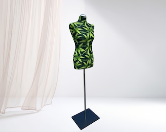 Maniquí mujer, forma de vestido, maniquí de costura mujer, funda - patrón verde