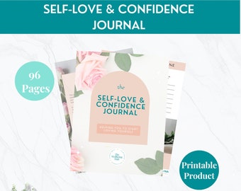 Self Love & Confidence Journal, Self Love Journal, Downloadable Journal, Self Love Workbook, Confidence Worksheets, Confidence workbook