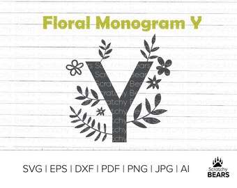 Download Y Monogram Svg Etsy