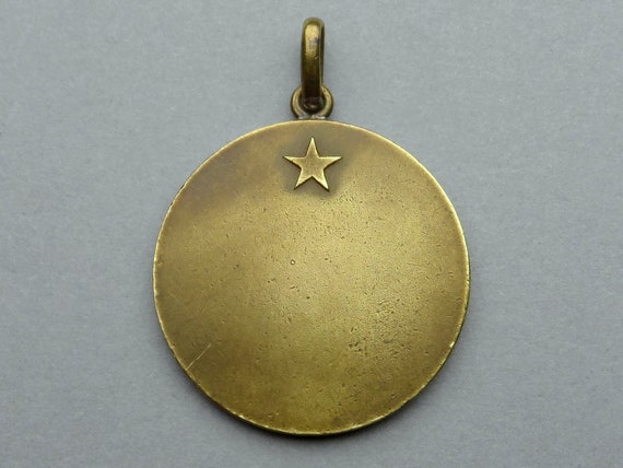 Soldier, 1914 Poilus. WWI French Patriotic Medal.… - image 3