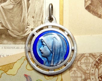 Ancien Pendentif Croix En Vermeil émaillé De Bresse, XIXe Siècle – En Argent Massif, Couleur Argenté, Occasion