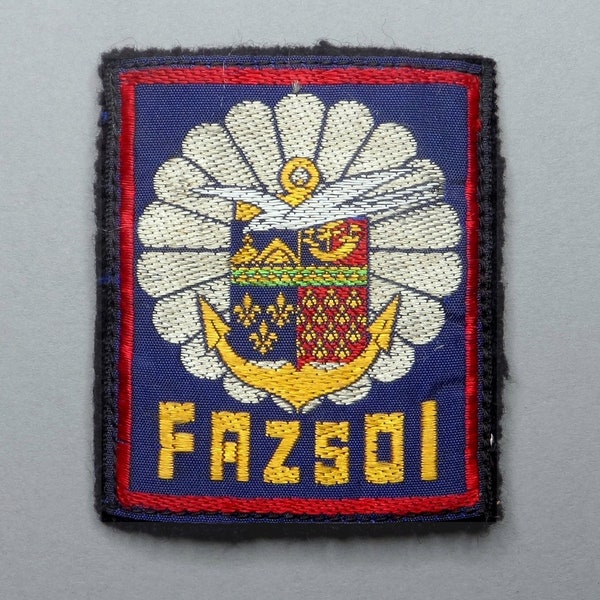 Patch. FAZSOL, Force Armée Zone Sud Océan Indien.