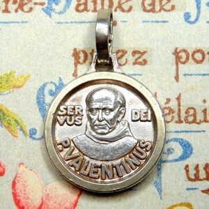 Johannes Ludovicus Paquay, Valentin. Saint Anthony of Padua and Jesus. Antique Religious Pendant.