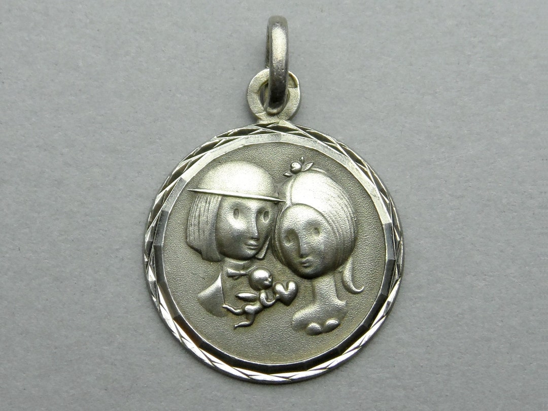 Pendentif "Les Amoureux De Peynet" En Or 18 Carats - Avec Sa Boîte D'origine