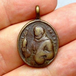 Saint Felix of Cantalice and St Seraphin of Montegranaro. Antique (18th) Religious Medal.