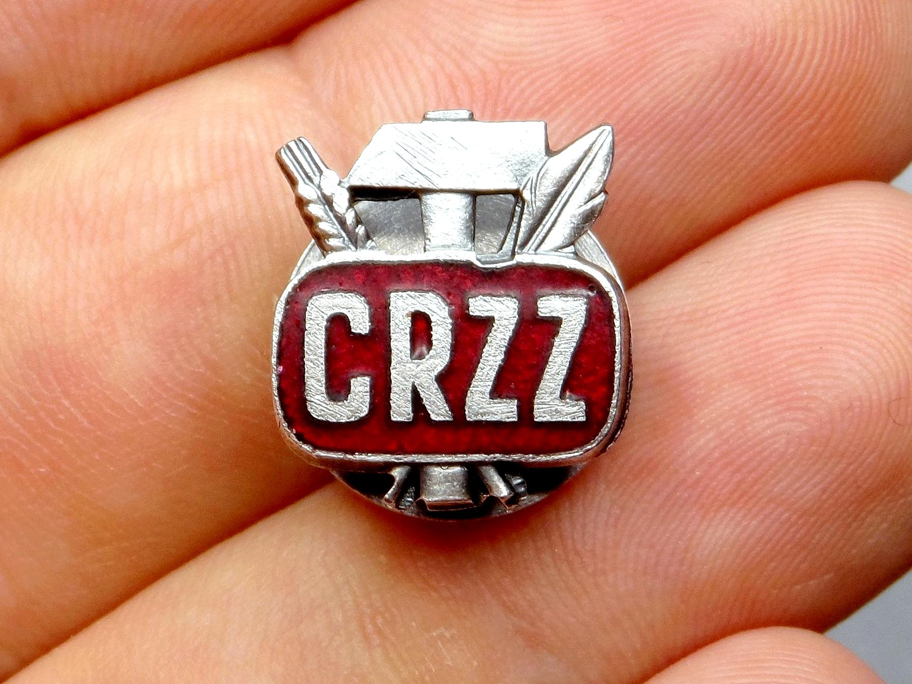 CRZZ, Centralna Rada Zwiazkow Zawodowych. Poland Political Badge