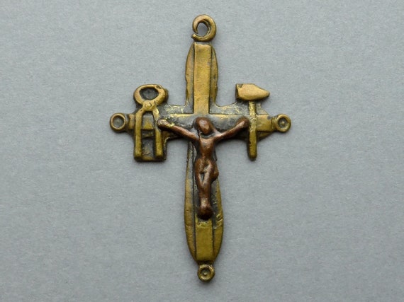 Crucifix. Arma Christi. Christ. Antique Religious… - image 1