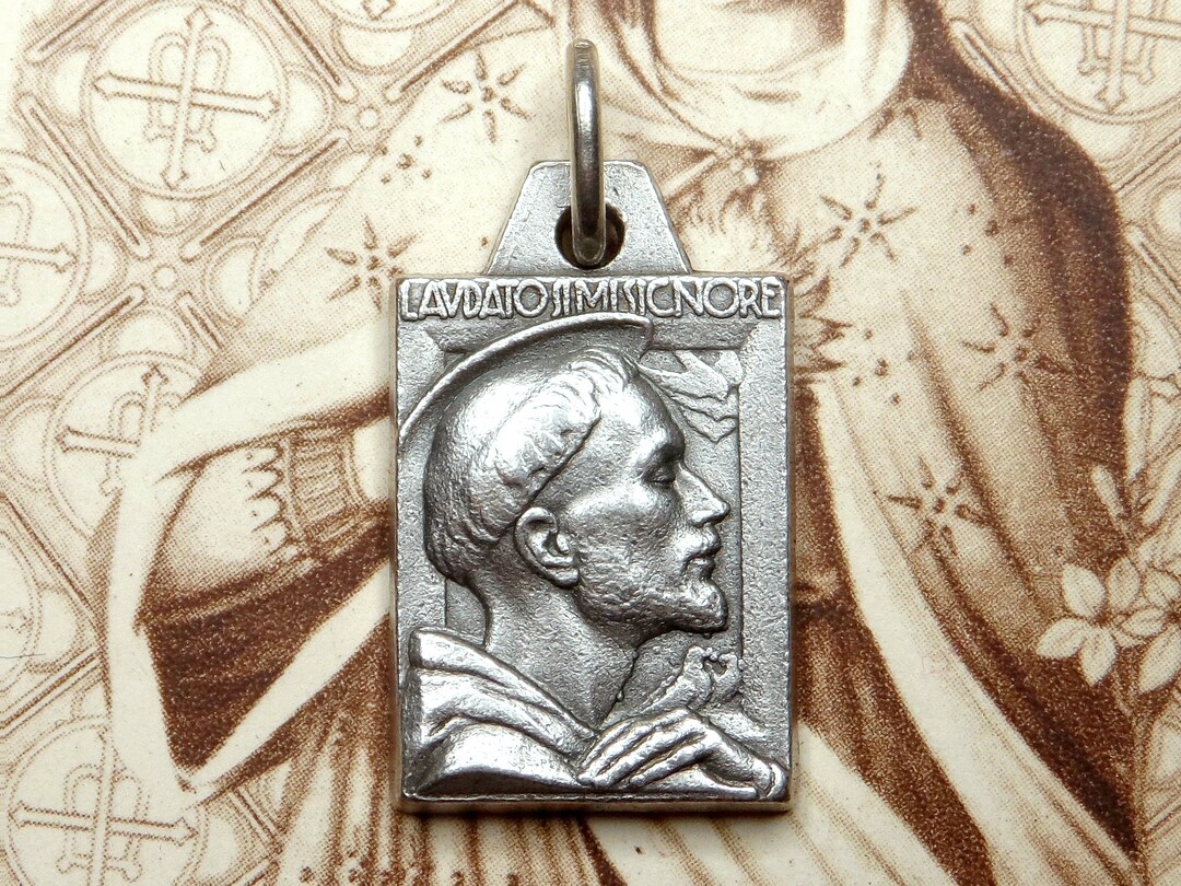 Saint Francis of Assisi. Laudato Si Mi Signore. Antique Religious