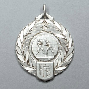 Boxing, Contest 1960. French Boxing Federation. Antique Sports Medal.