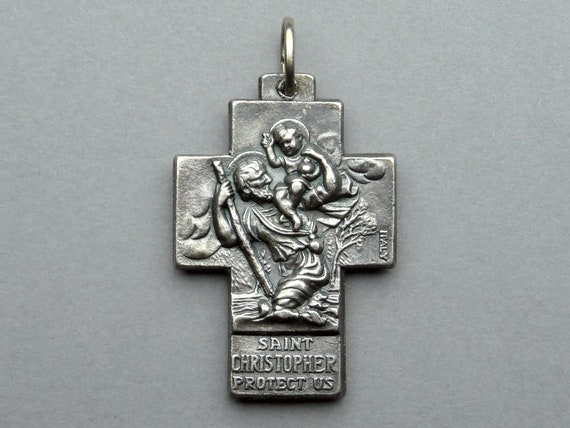 Saint Christopher Protect Us, Pray For Us. Vintag… - image 3